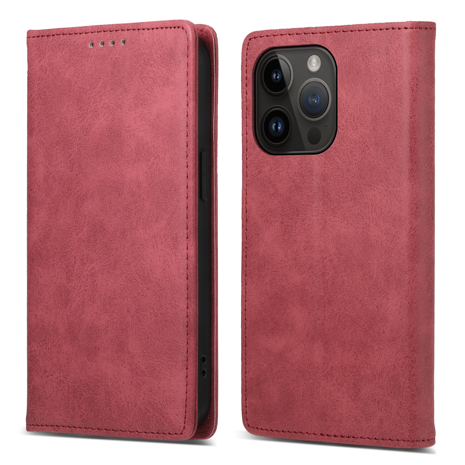 DF-05 For iPhone 14 Pro Leather Phone Case Protector Cover RFID Blocking Wallet Stand Shell DF-05 For iPhone 14 Pro Leather Phone Case Protector Cover RFID Blocking Wallet Stand Shell